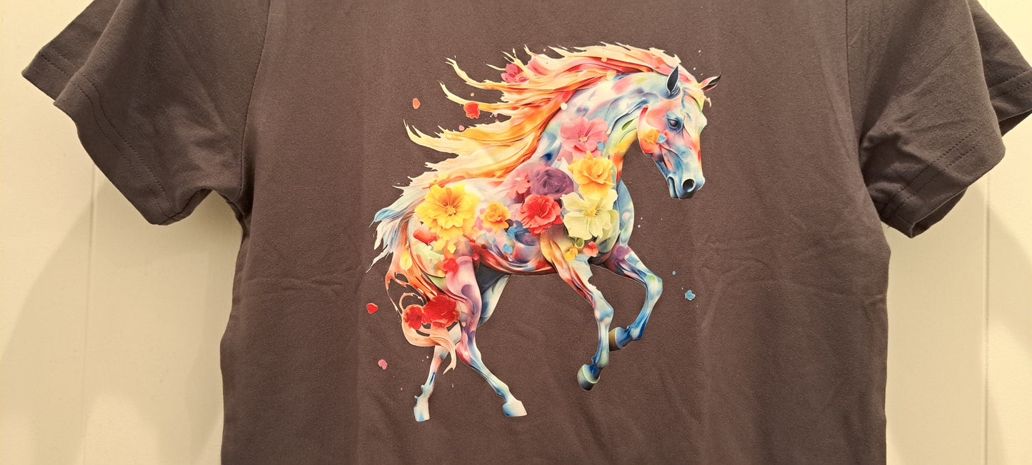 Floral Unicorn Tee