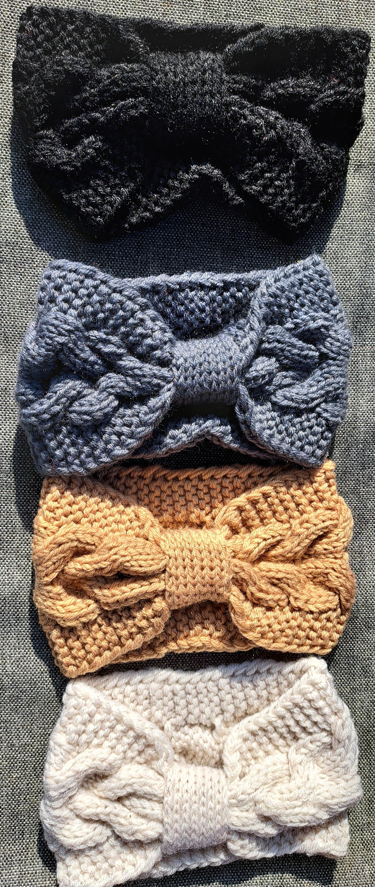 Knitted Headband - Bow