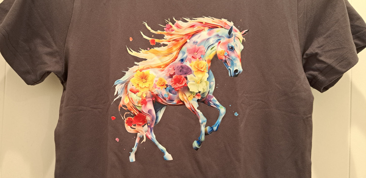 Floral Unicorn Tee