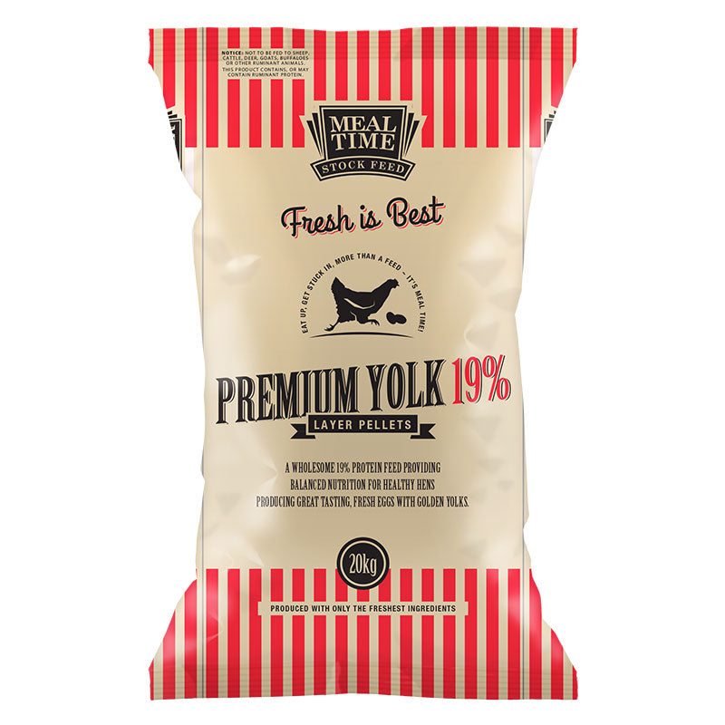 Fresh Is Best Premium Yolk 19% Pellet With Wormer 20kg